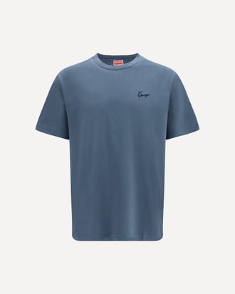 Kenzo Kenzo signature embroidered cotton T-shirt Male XL