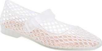 Matisse Footwear Vicky Jelly Mary Jane Flat in Clear at Nordstrom, Size 10
