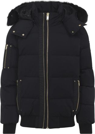 Moose Knuckles Zwarte jas voor stijlvolle winteruitjes - Heren - Gewatteerde jassen - Zwart - XL - Jassen