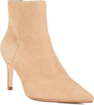 Dune London Womens Ladies Obsessively - High Heel Ankle Boots - Camel Fabric - Size UK 7
