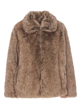 Liu Jo Brown Faux Fur Jacket