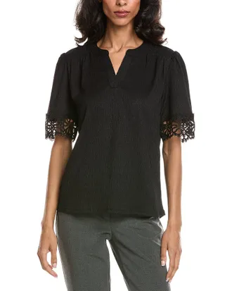 Anne Klein Flutter Sleeve Top