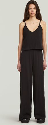 G-Star Spaghetti Strap Loose Jumpsuit - Zwart - Dames