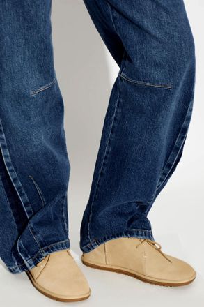 UGG CLASSIC DECONSTRUCTED LACE-UP Shoes, Womens, Beige