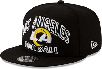 New Era NFL Los Angeles Rams 2020 Draft Alternative 9Fifty Snapback Cap - Black - Black - One size