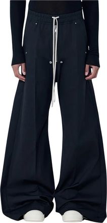 Rick Owens Bela Pants - Heren - Wijde Broeken - Zwart - L - Katoen - Broeken