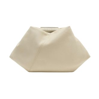 Maison Margiela Clutches, female, White, Size: ONE SIZE Japanese Draped Mini Purse