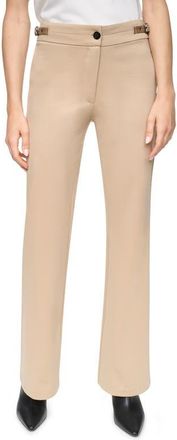DKNY Soho Fit & Flare Ponte Pants in Travertine at Nordstrom, Size Xx-Small