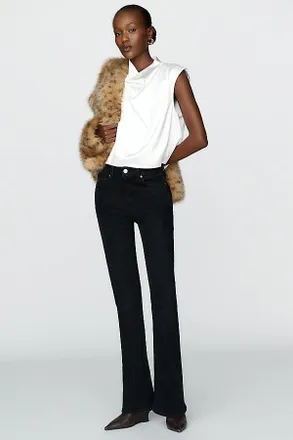 Paige Laurel Canyon 32 Mid Rise Bootcut Jeans