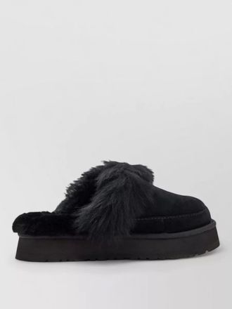 UGG suede platform slippers
