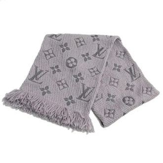 Louis Vuitton Pre-owned Wool scarves - unisex - Vintage Accessoires - Grijs - ONE Size - Wol - Vintage