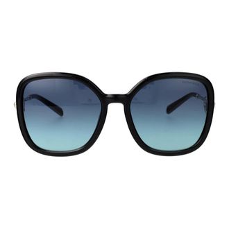 Tiffany & Co. Vierkante zonnebril - unisex - Accessoires - Zwart - Maat: 57 MM Polyamide