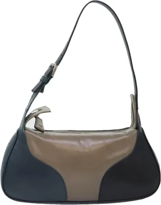 Bally Brown Leather Shoulder Bag (Pre-Owned)