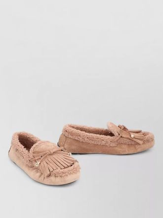 Jimmy Choo London suede leather moccasins