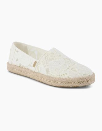 Toms Womens TOMS Alpargata Rope 2.0 Textile Womens Natural Espadrilles - White - Size: 8