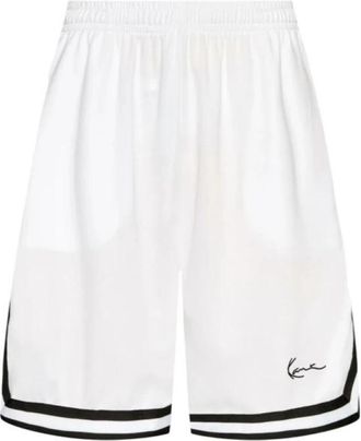 Karl Kani Signature Mesh Shorts met zijzakken - Heren - Korte Broeken - Wit - M - Polyester - Korte Broeken