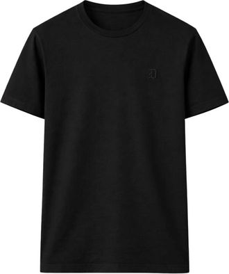 Dondup T-Shirt Girocollo Regular - Heren - T-shirts - Zwart - S - Tops