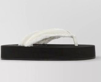 Balenciaga satin thong sandals