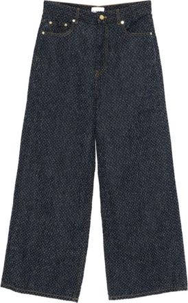 Ganni Blue Loose High Rise Jeans