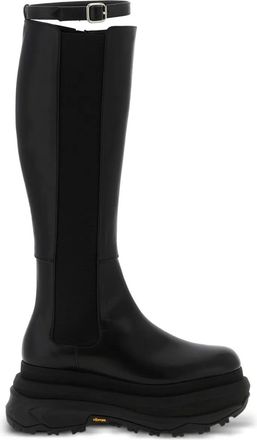 sacai Stivali con plateau - Nero