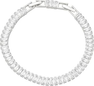Untamed Petals Polly Tennis Bracelet in Silver at Nordstrom