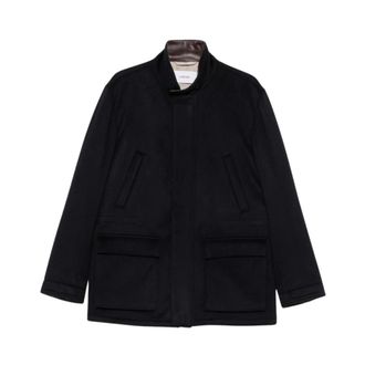 Lardini Abrigo Corto de Cachemira Acraven - Jackets - Hombre - Azul - 2XL