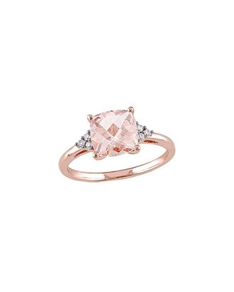 Rina Limor 14K Rose Gold 2.06 Ct. Tw. Diamond & Morganite Ring