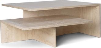 Ferm Living Distinct Grande Duo Couchtisch, Travertin-Stein