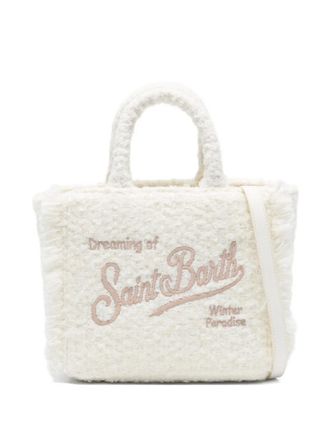 MC2 Saint Barth mini Vanity embroidered tote bag - Wit
