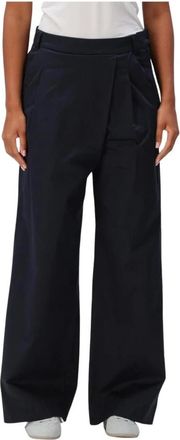 JapanTKY Botan Wijde Broek - Dames - Wijde Broeken - Blauw - XL - Katoen - Broeken