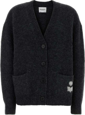 Isabel Marant Cardigans, female, Gray, Size: 2XS Eborah Cardigan