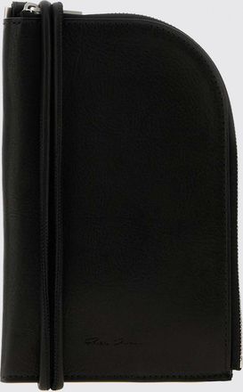 Rick Owens Portafoglio in pelle liscia con zip e cinturino da polso
