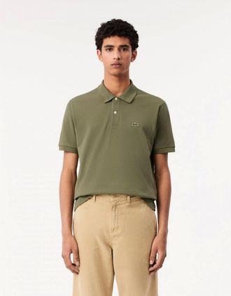 Lacoste Mens Lacoste Classic Fit L.12.12 Mens Short Sleeve Polo Shirt - Viennese 02S - Tan - Size: 40