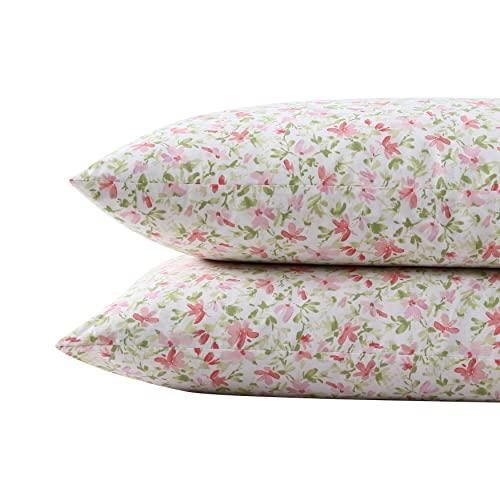 Laura Ashley Euro-Kissenbezug – 66x66 Cm, Baumwolle/Ramie-Mix, Ausgefranste Kanten – Öko-Tex Zertifiziert