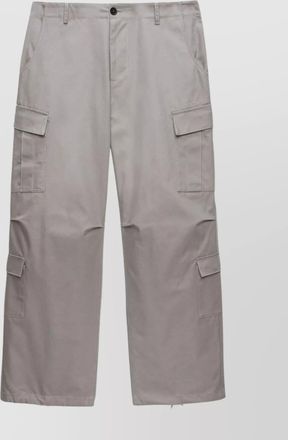 Msgm cargo pockets mid-rise trousers