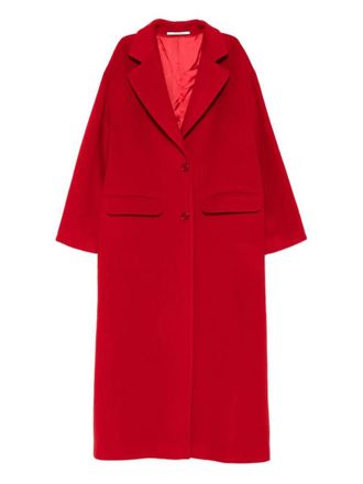 Tagliatore Carine Single-Breasted Wool Coat Clothing