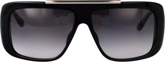 Alexander McQueen Stijlvolle zonnebril voor een modieuze look - unisex - Zonnebrillen - Zwart - 60 MM - Accessoires