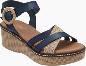 Lotus Womens Amalia Womens Wedge Sandals - Blue - Size: 3
