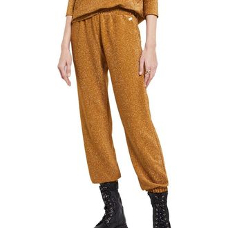 ottod'Ame Viscose Trousers With Lurex in Gold at Nordstrom, Size X-Large It