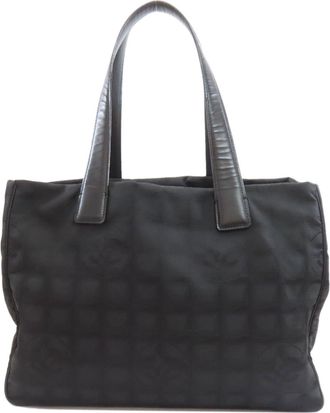 Chanel Black New Travel Line Tote Bag (Pre-Owned)