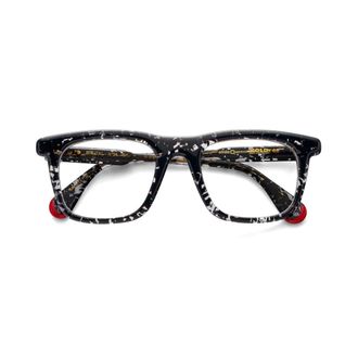 Etnia Barcelona Brutal No.34 Bold Rectangular Acetate Eyeglasses with Speckled Patterns