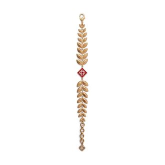Casablanca Gouden Laurierblad Armband - Dames - Armbanden - Geel - ONE Size - Accessoires