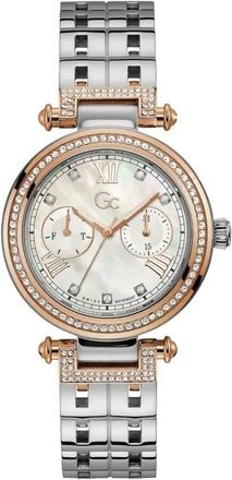 Guess Dameshorloge GC Prime Chic Zilver-Ros&eacute;goud Y78003L1Mf - Dames - Horloges - Geel - ONE Size - Accessoires