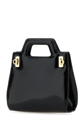 Ferragamo 213485760348 Nero Neronero. Calf Lamb Lining Borse A Mano Bag