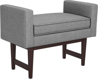 Simpli Home Scott 29In Contemporary Rectangle Small Ottoman Bench