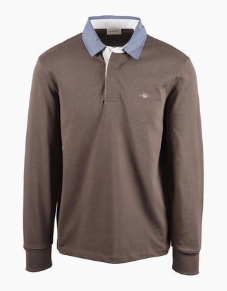 GANT Mens GANT CLASSIC HEAVY RUGGER FADED TAUPE - Brown - Size: 40