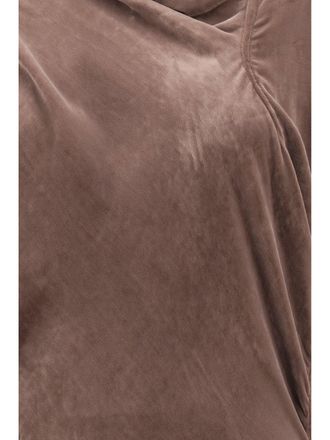 Rick Owens Womens Dress Seb Velvet Grape Viscose