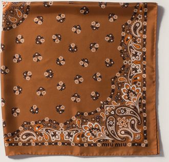 Miu Miu Printed silk scarf