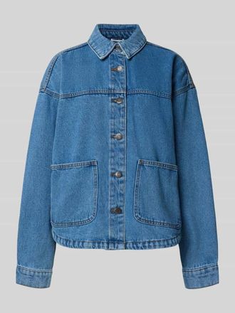 Noisy May Regular Fit Jeansbluse mit aufgesetzten Taschen Modell KETTIE in Jeansblau, Gr&ouml;&szlig;e XL