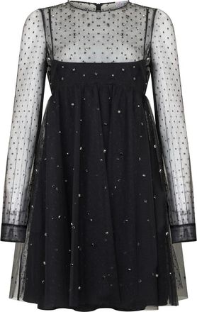 Red Valentino Kleedjes - Dames - Korte kleedjes - Zwart - S - Kleedjes